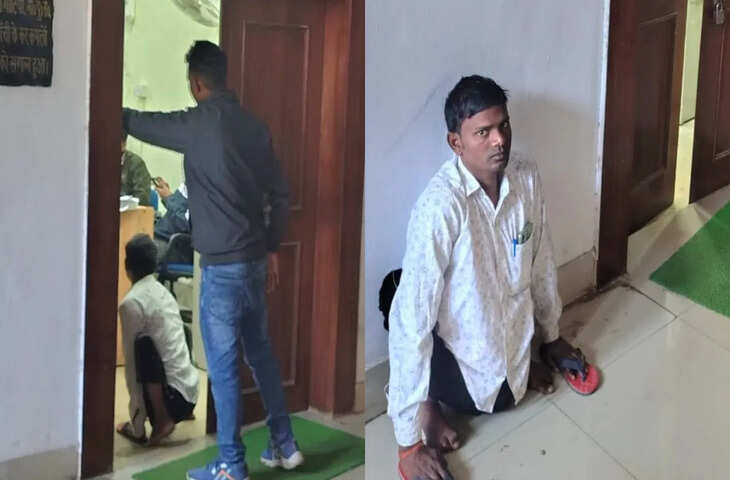 800 रुपये के चक्कर में दिव्यांग का खाता सीज&hellip;.हाथों के सहारे थाने के चक्कर लगाने को मजबूर