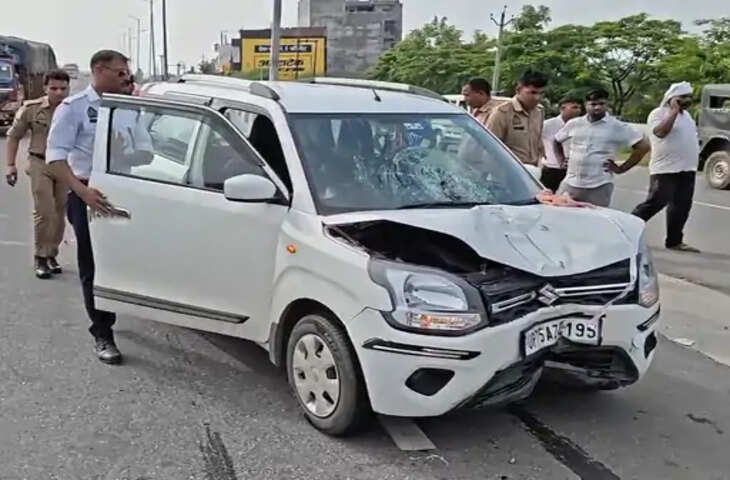 इटावा में तेज रफ्तार वैगनआर ने स्कूटी-बाइक को मारी टक्कर, किसान की मौत; एक गंभीर घायल