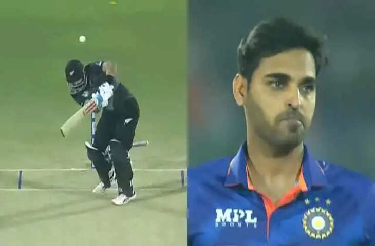 bhuvneshwar kumar jimmy neesham 1-1