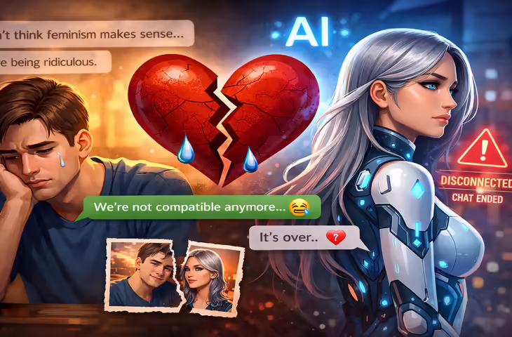 टेक्नोलॉजी का अजब-गजब मामला! AI&nbsp;गर्लफ्रेंड ने तोड़ा शख्स से रिश्ता, वजह जानकर हिल जाएगा दिमाग&nbsp;