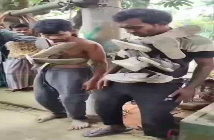 रंगे हाथ पकड़े गए बकरी चोर, गांव वालों ने नहीं की पिटाई; पूरी रात नचाकर सिखाया सबक, VIDEO वायरल