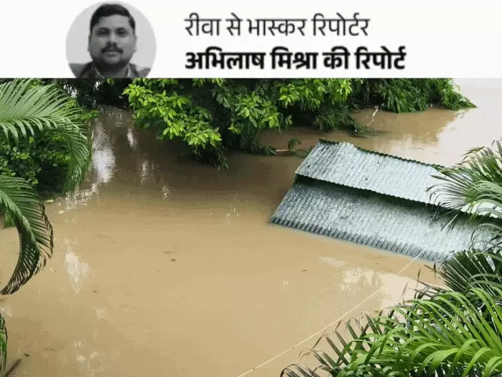 रीवा में 15 घंटे की लगातार बारिश से बाढ़ जैसे हालात, विधायक का घर भी पानी से घिरा