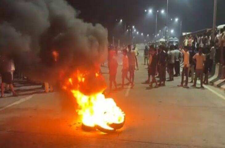 नालंदा में पुलिस वाहन की टक्कर से युवक की मौत, शराब पीने का आरोप लगाकर ग्रामीणों ने किया हंगामा