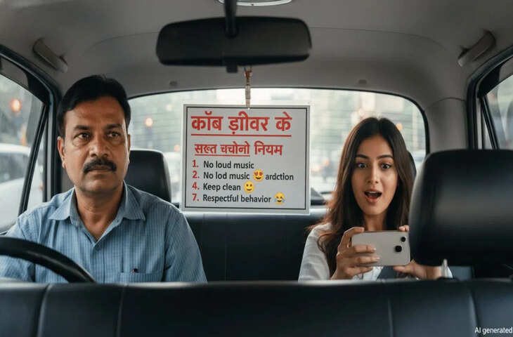 हैदराबाद के कैब ड्राइवर के &lsquo;रूल्स&rsquo; वायरल, सोशल मीडिया पर छिड़ी बहस