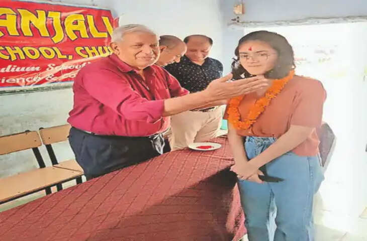 Churu इंदिरा प्रियदर्शिनी पुरस्कार: श्रेया का इंदिरा प्रियदर्शिनी पुरस्कार के लिए चयन