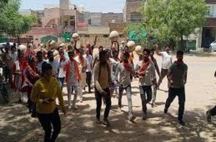 जोधपुर में पानी संकट से भड़के लोग सड़कों पर उतरे, देखे वीडियो 