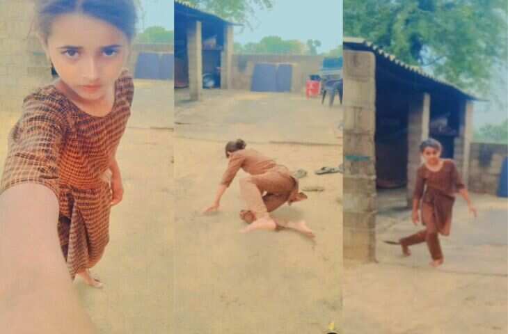 Viral Video: लड़की को रील बनाते देख जुट गई गांव वालों की भीड़, लोगों को लगा फिल्म की शूटिंग हो रही
