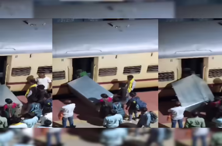 पैसेंजर ट्रेन को यात्रियों ने बना दिया मालगाड़ी, वायरल वीडियो देख यूजर्स बोले - 'कितने तेजस्वी लोग हैं&hellip;&rsquo;