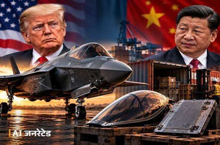 F-35 फाइटर जेट के कुछ पार्ट्स चीन पहुंचे, वीडियो में जाने ऑस्ट्रेलिया से अमेरिका भेजी गई खेप हांगकांग पहुंची; पेंटागन ने शुरू की जांच