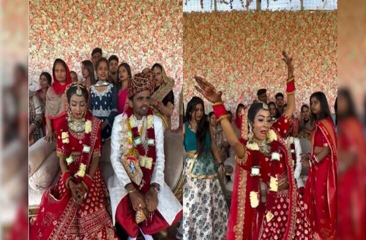 दुल्हन की धमाकेदार एंट्री ने सोशल मीडिया पर मचाया तहलका, वीडियो हुआ वायरल