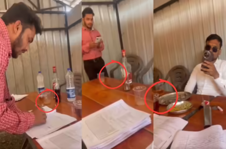 हाथ में सिगरेट और शराब जैसी चीजों के साथ छात्रों की किस्मत लिख रहा था टीचर, वीडियो देख भड़के यूजर्स&nbsp;