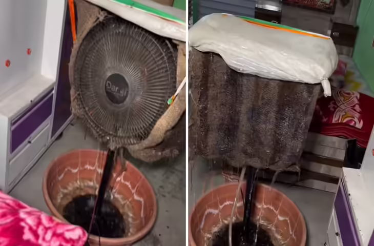 Viral Video: फर्राटा पंखे से बनाया देसी AC, जुगाड़ देख यूजर्स बोले - 'यमराज को न्यौता दे रहे हो क्या?&rsquo;