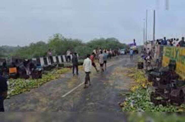 कानपुर-आगरा राष्ट्रीय राजमार्ग पर सड़क हादसा, एक ही परिवार के दो लोगों की मौत, दो घायल