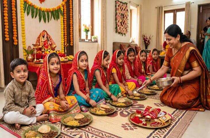 Kanya Pujan 2026: 18 या 19 अक्टूबर? इस बार एक ही दिन पड़ रही है अष्टमी और नवमी; नोट कर लें कन्या पूजन का सटीक समय