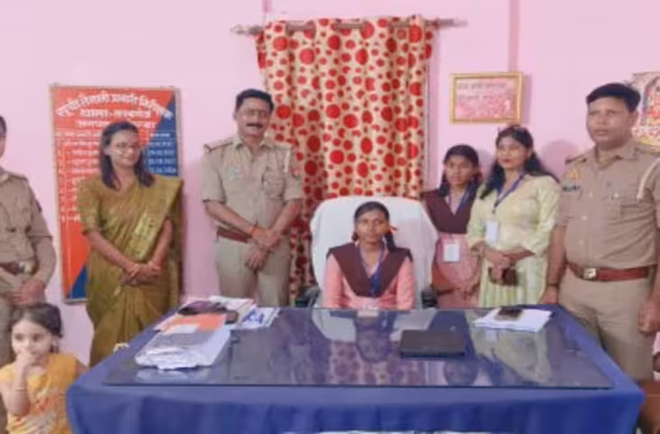 मिशन शक्ति के तहत छात्रा पिंकी कुमारी बनीं थाना प्रभारी, कुर्सी पर बैठते ही सिपाहियों ने किया सैल्यूट; सुनीं जन शिकायतें