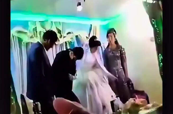 रस्म के दौरान शर्मनाक हरकत! हार नहीं पचा पाए दूल्हे ने दुल्हन के जड़ दिया जोरदार मुक्का, देखे वायरल फुटेज&nbsp;