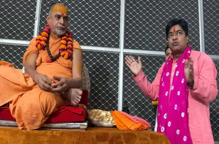 शंकराचार्य बोले- नष्ट किए गए मंदिर हमें वापस मिलने चाहिए, वृंदावन में कृष्ण जन्मभूमि केस के पक्षकार से मिले स्वामी सदानंद सरस्वती