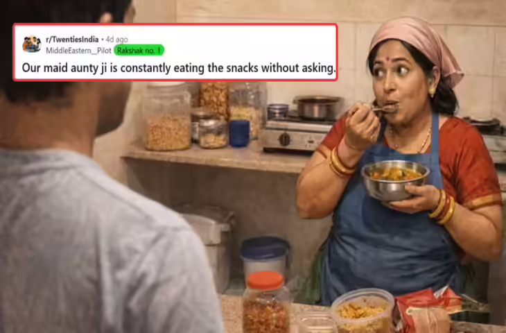 मेड की &lsquo;चुपके-चुपके&rsquo; खाने की आदत पर युवक का पोस्ट वायरल, लोगों ने दिए अलग-अलग सुझाव