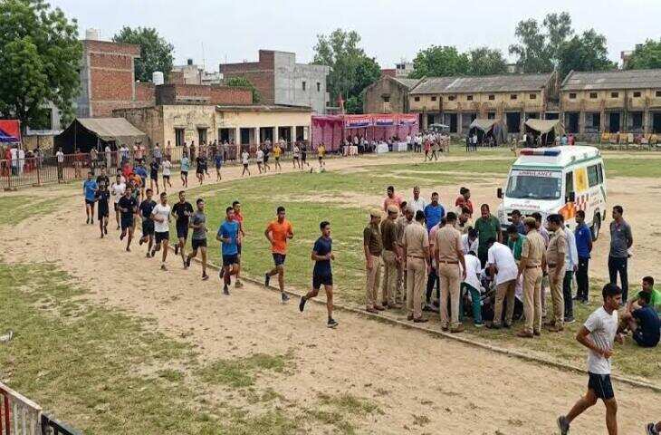 गाजियाबाद में सिपाही भर्ती की दौड़ के दौरान 2 अभ्यर्थियों की मौत, 12 की तबीयत बिगड़ी
