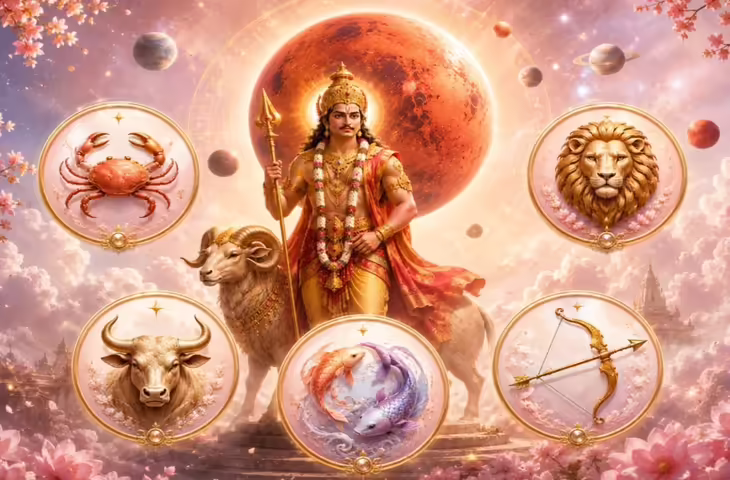 Mars Transit in Taurus 2026: वृषभ में मंगल गोचर, 5 राशियों पर असर और बताए गए ज्योतिषीय उपाय