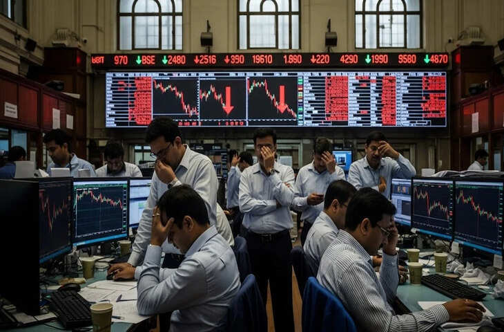 Stock Market Opening : सप्ताह के पहले दिन ही बाजार में हाहकार! सेंसेक्स 800 अंक टूटा और निफ्टी 23,400 के नीचे फिसला