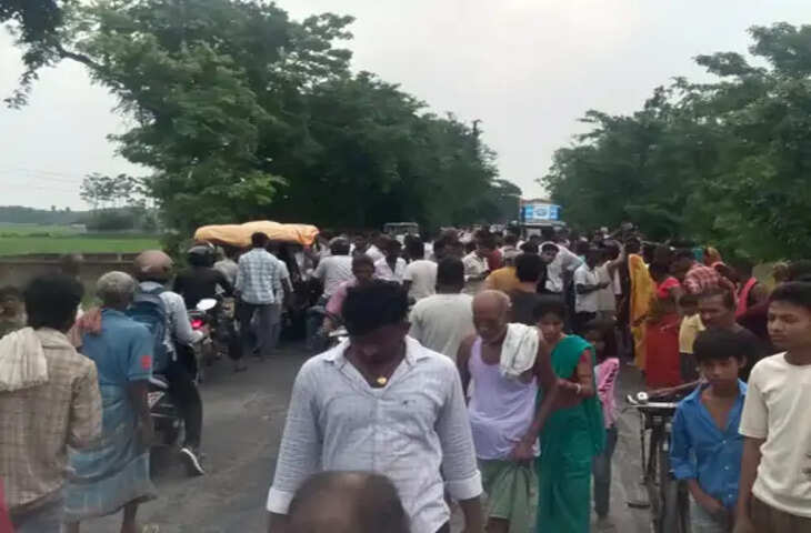 सुपौल में दर्दनाक सड़क हादसा: बस ने बाइक को 50 मीटर तक घसीटा, नवविवाहित युवक की मौत; महिला और बच्चा घायल