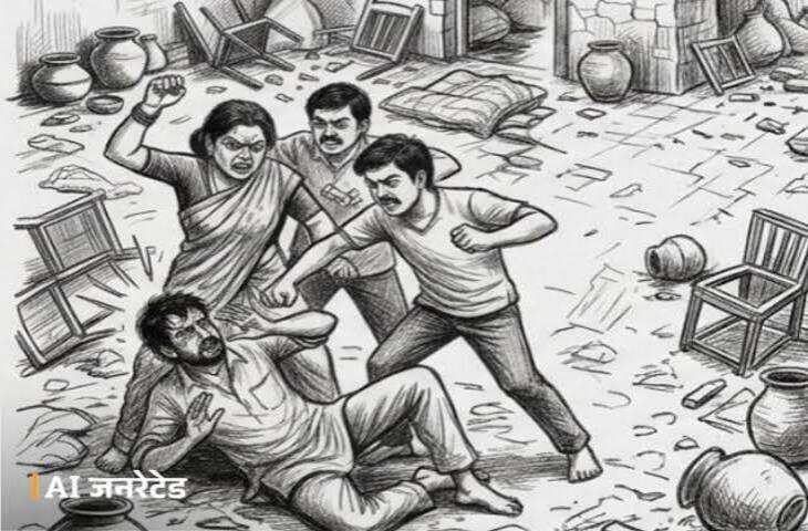 बीकानेर में कलयुगी बेटे ने मां की लाठी से पीटकर की हत्या, पत्नी को बताया- मां मर चुकी है