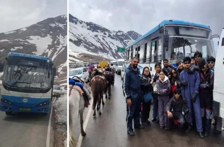 मनाली से रोहतांग तक इलेक्ट्रिक बस सेवा शुरू, अब सिर्फ 600 रुपये में कर सकेंगे बर्फ का दीदार