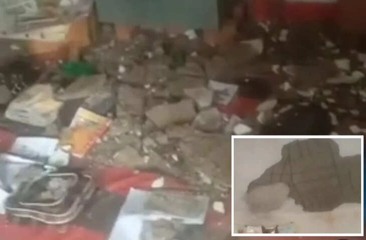 शहडोल में स्कूल हादसा टला, क्लासरूम की छत का हिस्सा गिरा — बाल-बाल बचे छात्र और शिक्षक