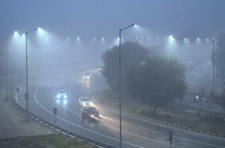 गुलाबी नगर घने कोहरे के आगोश में, शून्य विजिबिलिटी, 16 शहरों में येलो अलर्ट