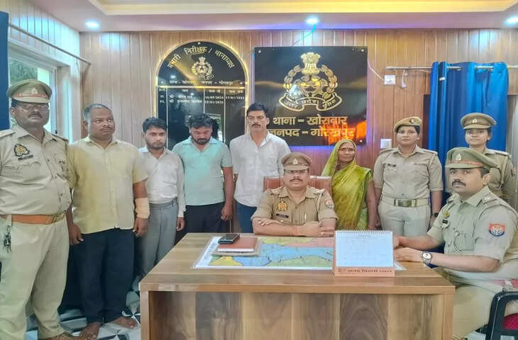 खोराबार में छह साल पहले मृत महिला को जिंदा दिखाकर जमीन हड़पने की साजिश, पांच जालसाज जेल भेजे गए