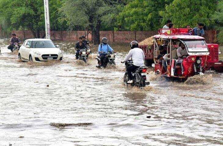 राजस्थान में मानसून का कहर, कई जिलों में मूसलाधार बारिश; वीडियो में जाने जोधपुर में सड़कों पर बही नदी, 6 ट्रेनें रद्द