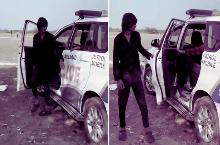  पुलिस की कार में पहले चुपके से बनाई ये रील, वीडियो पर मचा बवाल तो कहने लगे- &lsquo;गलती हो गई, माफ कर दो&rsquo;