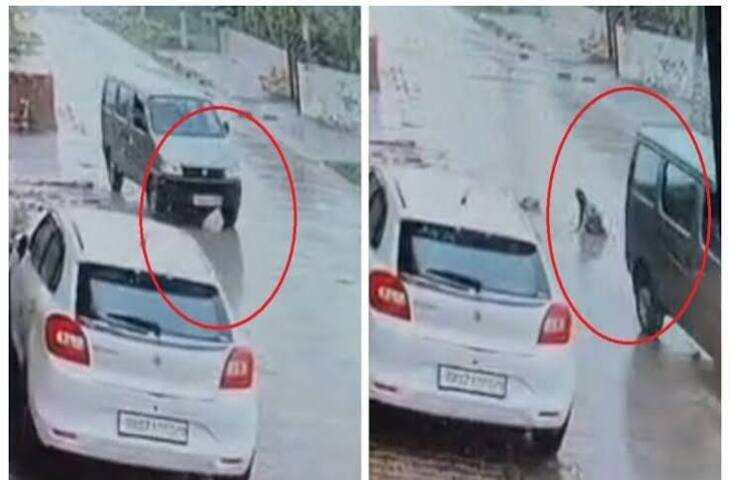 स्कूल वैन के नीचे आया छह साल का बच्चा, ऊपर से गुजर गई गाड़ी; बाल-बाल बची मासूम की जान