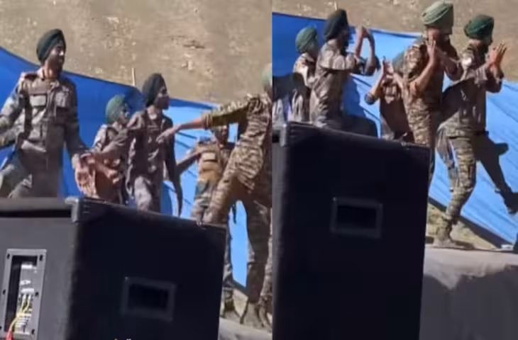जहां आम लोगों को सांस लेने में भी होती है दिक्कत, वहां भारतीय जवानों ने किया जबरदस्त भागड़ा, देखे वीडियो