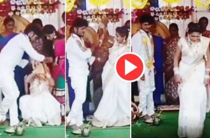दूल्हे ने पहनाई वरमाला तो दुल्हन फेंककर चली गई, उसके बाद जो हुआ उसका वीडियो हो रहा वायरल&nbsp;