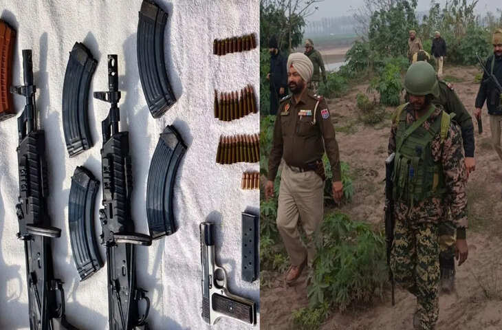 पठानकोट में पाकिस्तान सीमा से भारी हथियार बरामद, बब्बर खालसा के आतंकियों के संबंध की आशंका