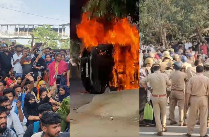 नोएडा हिंसा का दूसरा दिन: पथराव और झड़पें जारी भारी पुलिस बल तैनात, राहुल गांधी ने सरकार पर किया तीखा हमला&nbsp;