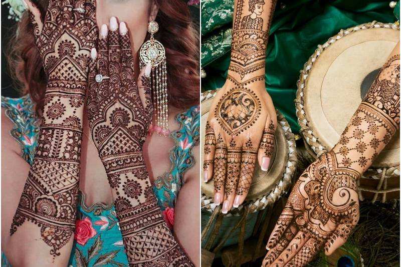 Different Types Of Mehndi Designs For Karwa Chauth 2023-पहला करवा चौथ है और  दुल्हन की तरह हाथों पर सजाना चाहती हैं मेहंदी, यहां देखें लेटेस्ट डिजाइन,  दिल हो जाएगा ...