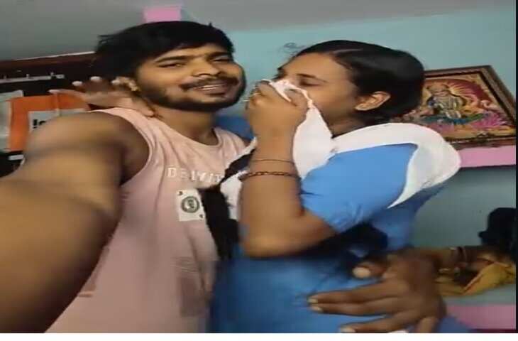 स्कूल जाने के बहाने घर से निकली लड़की, बॉयफ्रेंड के घर पहुंची! वीडियो वायरल&nbsp;