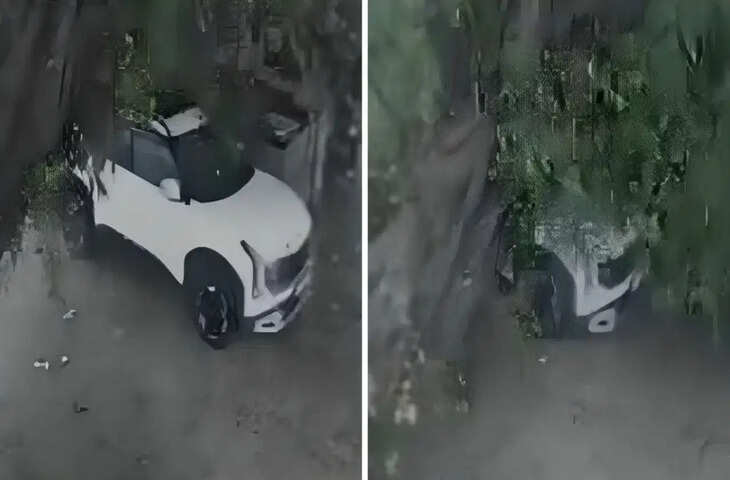 24 घंटे में 127 MM बारिश से आफत&hellip; बरेली में कार पर गिरा विशालकाय पेड़, CCTV में कैद घटना