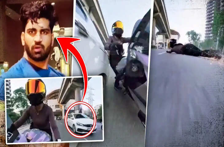 गुरुग्राम में महिला बाइक राइडर को कार से टक्कर, पहले पीछा करने का आरोप; आरोपी कल्याण बैंसला ने कहा- जानबूझकर नहीं मारी टक्कर