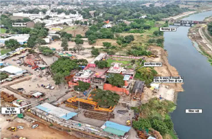 उज्जैन में 164 करोड़ की कालभैरव लोक परियोजना ने पकड़ी रफ्तार, मंदिर के पीछे बनाया जा रहा स्थायी निकास मार्ग