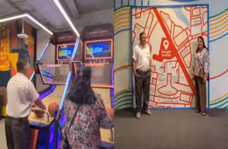 बेटी ने माता-पिता को दिखाया गूगल ऑफिस, वीडियो में दिखी खास बॉन्डिंग