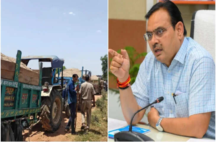 बजरी माफिया के खिलाफ एक्शन में राजस्थान सरकार, जान बचाकर भागे आरोपी, 5 ट्रैक्टर-ट्राली जब्त