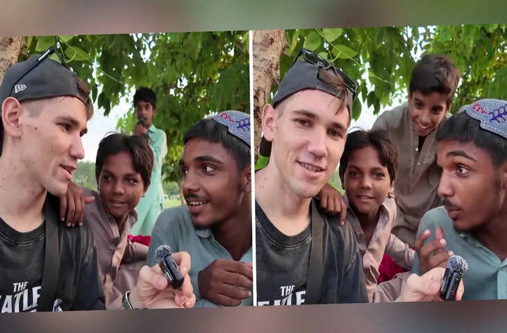 पाकिस्तानी लड़के ने विदेशी के सामने ऐसी अंग्रेजी बोली कि वह भी रह गया हैरान, VIDEO पर बोले लोग- कॉन्फिडेंस हो तो ऐसा