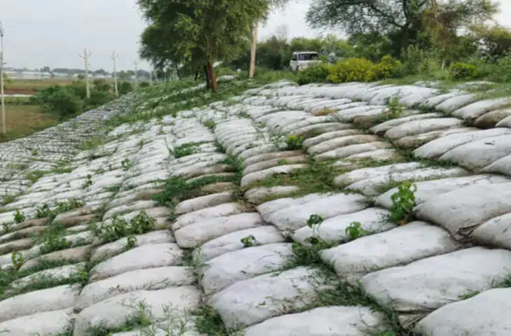 बक्सर के ब्रह्मपुर में जिओ बैग की गुणवत्ता पर उठे सवाल, मुख्य सचिव करेंगे जांच