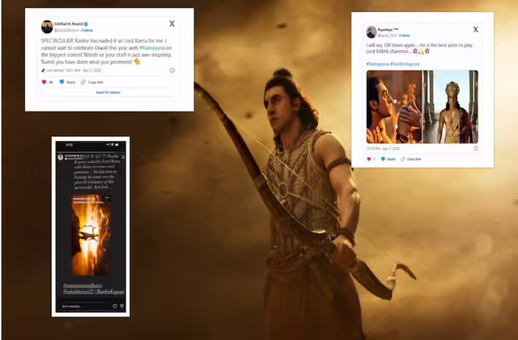 'रामायण' का टीजर रिलीज़ होते ही रणबीर कपूर पर तारीफों की बौछार, करण जौहर से आलिया भट्ट तक ने की तारीफ़&nbsp;