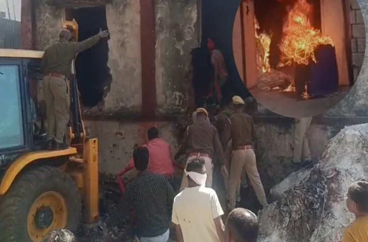 Banswara में बारूद फैक्ट्री में धमाके के बाद लगी आग, कई मजदूरों के जख्मी होने की सूचना