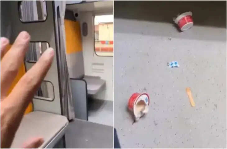 Vande Bharat Sleeper की पहले ही दिन ऐसी दुर्दशा देख भड़के लोग, बोले- ट्रेन हाई-टेक, हरकतें &lsquo;लो-क्लास&rsquo;